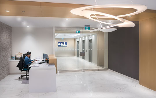 a.p.i. ALARM's ULC-certified Alarm Monitoring Station Reception Area
