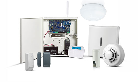 DSC PowerSeries NEO Commercial Security System with Sensors and Devices